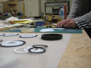Making up some of Lazerian's handmade jewellery range