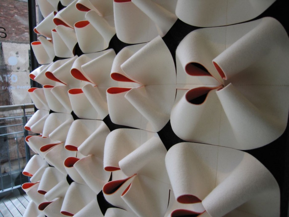based in london anne kyyr quinn studio designs produces and installs custom 3d wall coverings made from wool felt all of the cutting sewing - Wall Covering Designs based in london anne kyyr quinn studio designs produces and installs custom 3d wall coverings made from wool felt all of the cutting sewing - Wall Covering Designs
