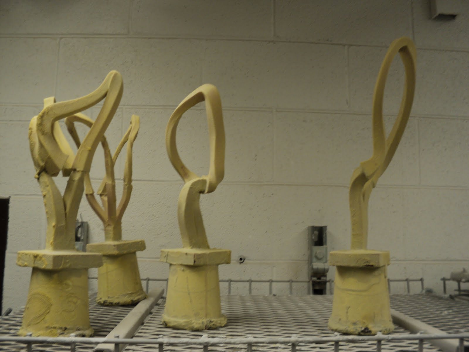 Sculptures made with motion capture, 3D printing, and bronze casting