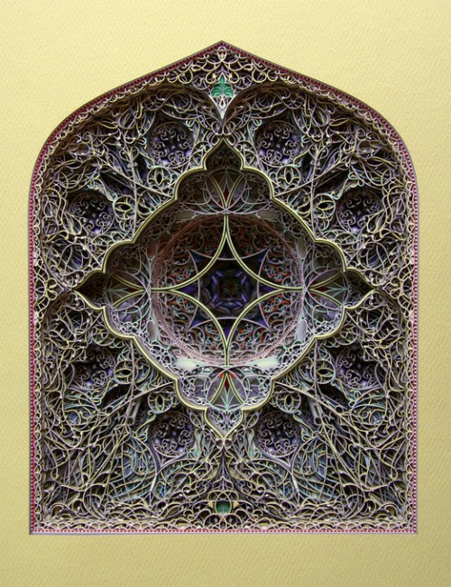 Laser Cut Paper Stained Glass Windows