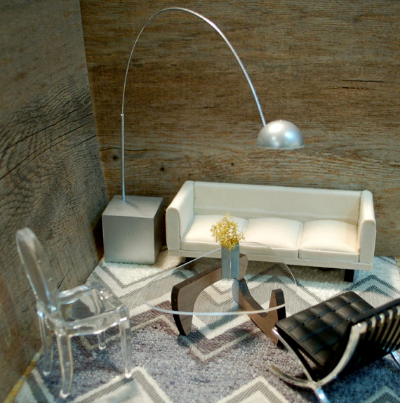 modern miniature dollhouse furniture