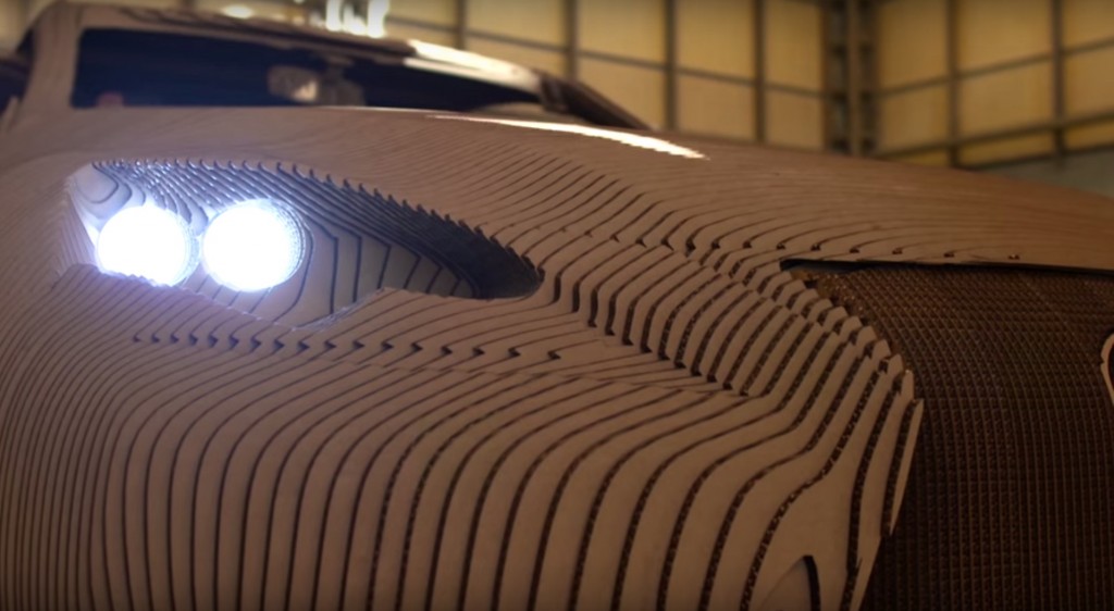 lexus cardboard car