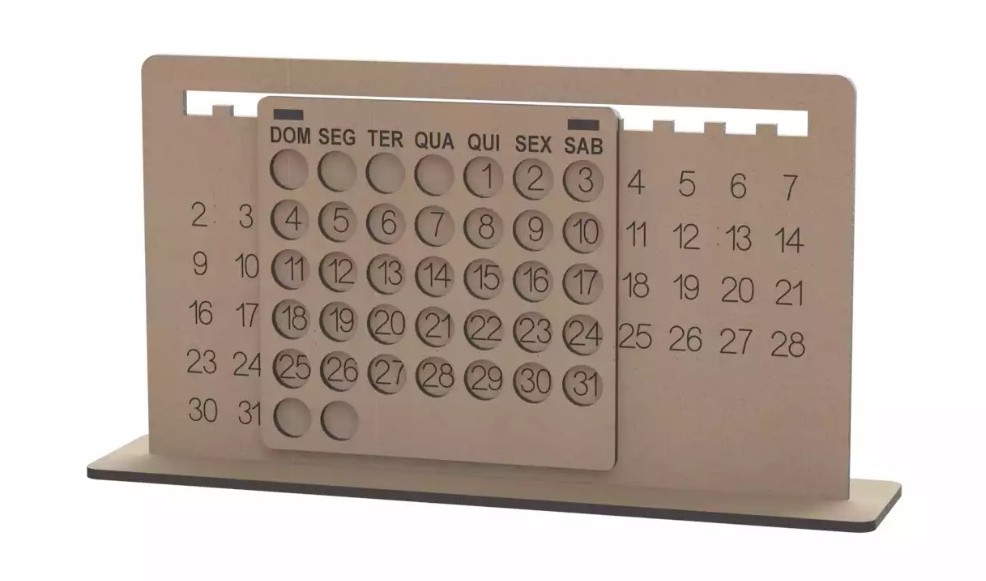 creative promotional product ideas - 9 to 5 laser cut perpetual calendar