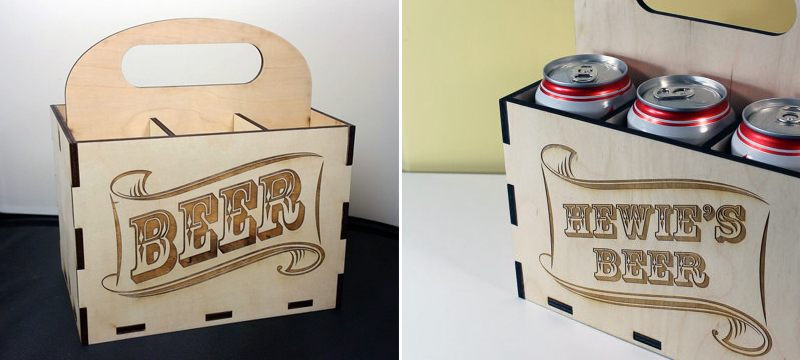 Laser cut birch beer case from nygaarddesign