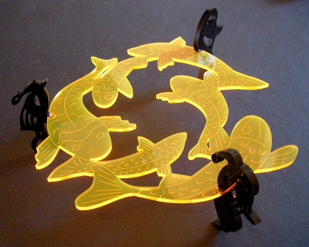 Laser cut silhouettes