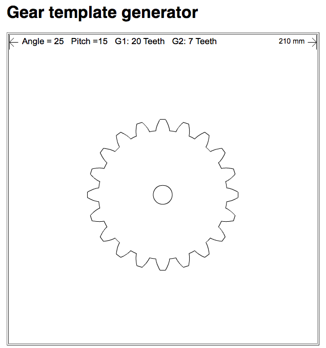 free gear template generator program