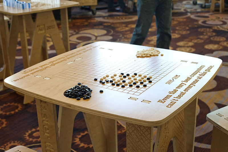 CNC game tables and stools for Autodesk University