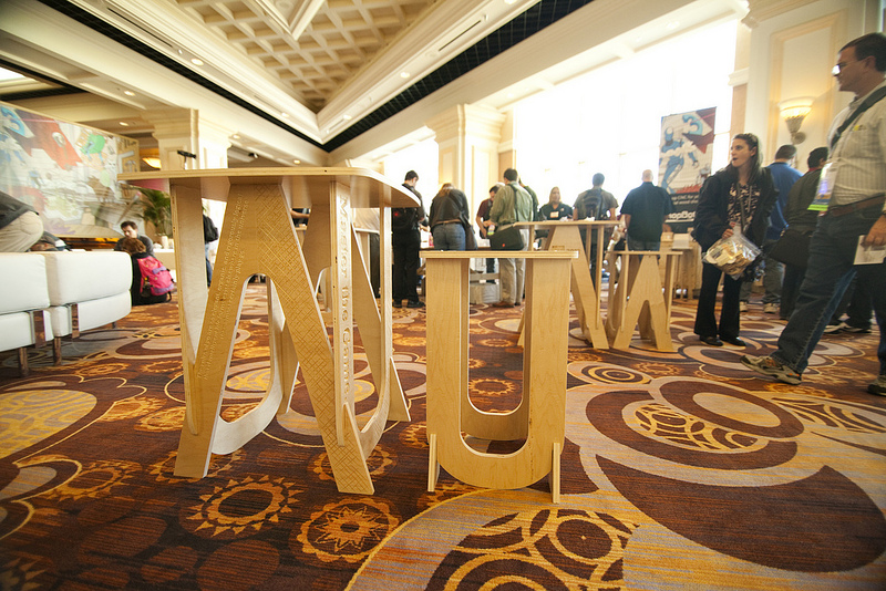 CNC game tables and stools for Autodesk University