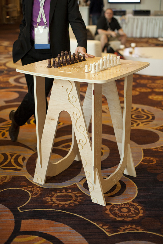 CNC game tables and stools for Autodesk University
