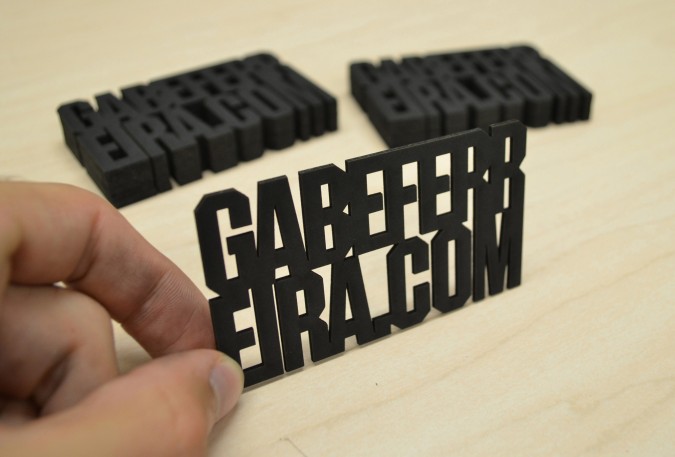 laser cut business cards