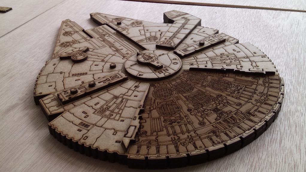 Laser Cutting from a Galaxy Far Far Away