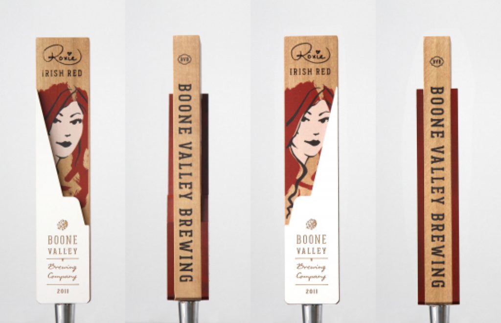 Boone Valley Brewing Roxie Red Custom Beer Tap Handles