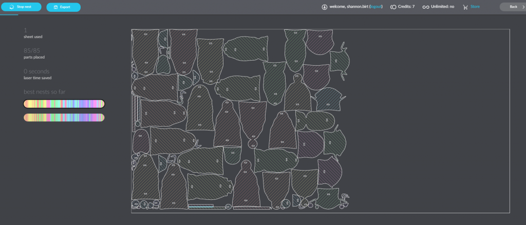 Deepnest Automated Nesting Software Results In Progress