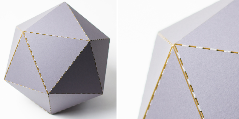 Gray Custom Cut Mat Board Folded Form Closeup