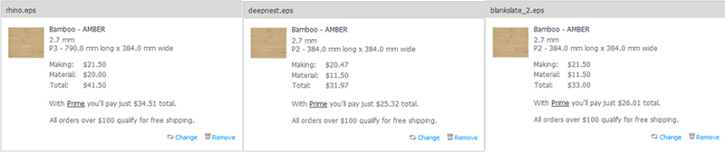 Nesting Cost Comparison