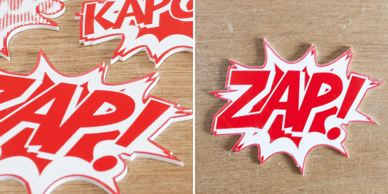 Laser Cut Red On White Acrylic Coasters Or Badges