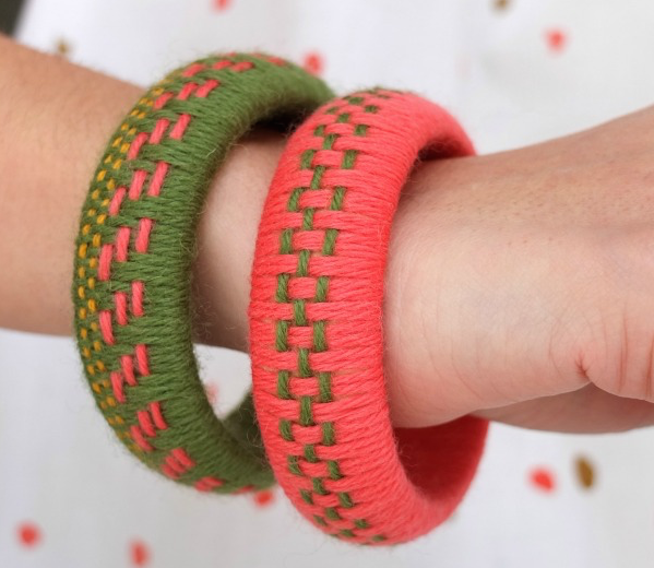 DIY Yarn Bangles