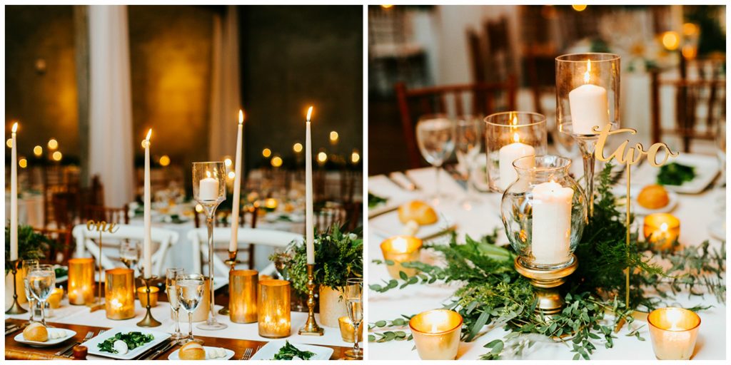 Gold Wedding Centerpieces