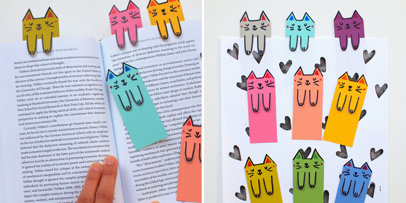 Make Bookmarks - Paper Cats