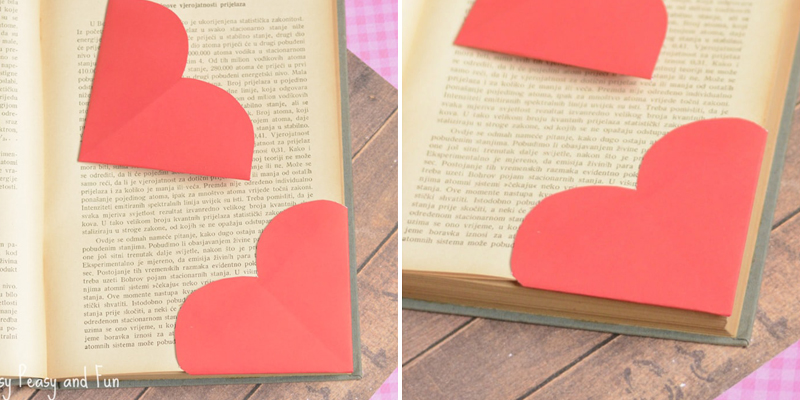 Make Bookmarks - Corner Hearts