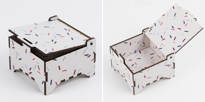 Printed MDF - Bespeckled Box