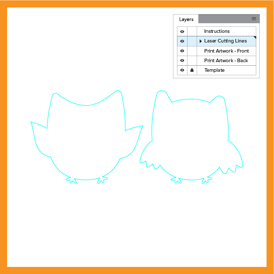 Custom Printed Materials 15 - Laser Cutting Lines