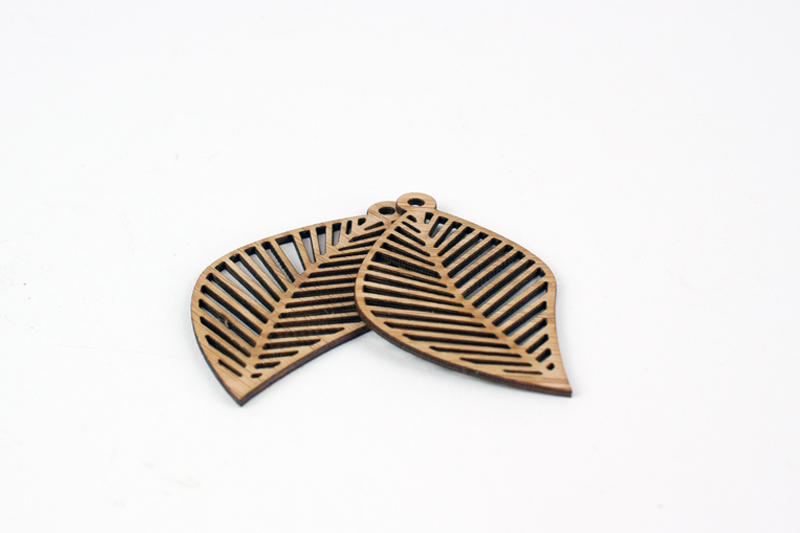 Bamboo 4 - Leaf Earrings