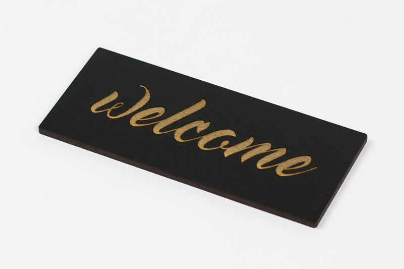 Coated MDF 1 - Black Sign