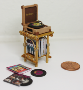 Wishcraft Studio 9 - Wooden Dollhouse Record Player