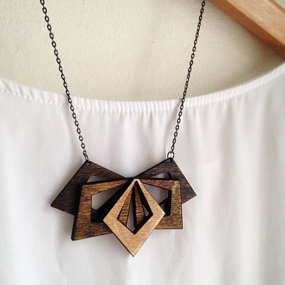 Laser Cut Products 04 Alyson Prete Wood Necklace