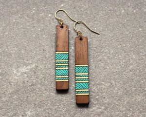 Laser Cut Products 10 - ShopJoyo Painted Wood Earrings