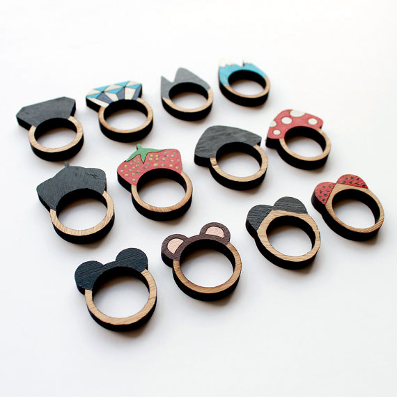 Laser cut best sale rings
