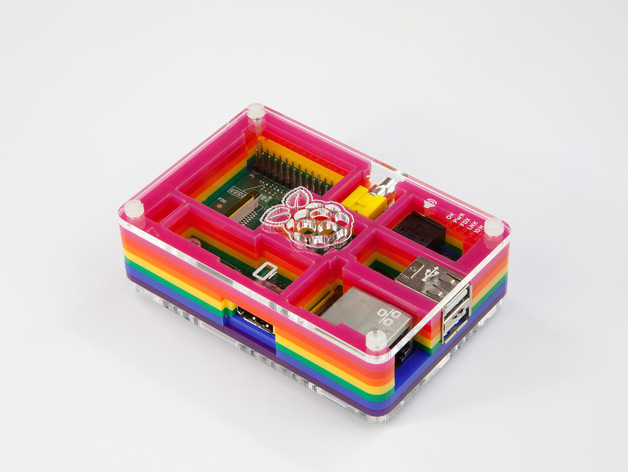 Laser Cut Products 19 - Colorful Raspberry Pi Enclosure