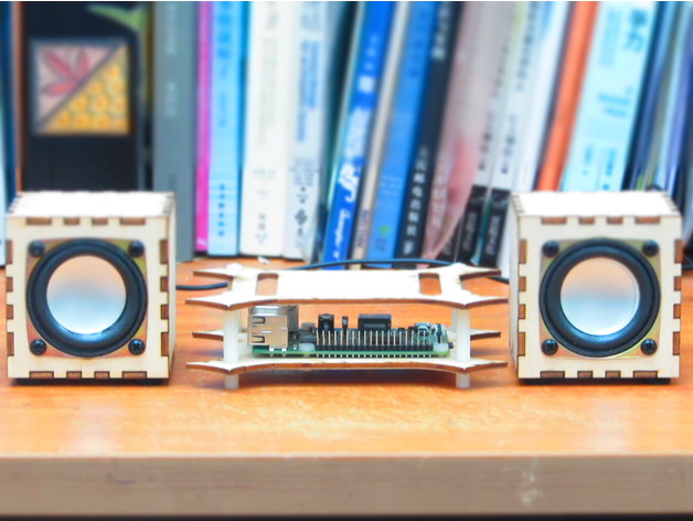 Laser Cut Products 21 Raspberry Pi Mini HiFi Speakers