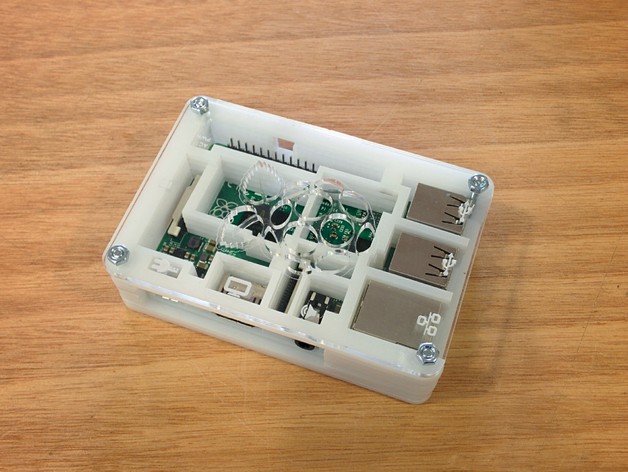 Laser Cut Products 23 - Engraved Raspberry Pi Case