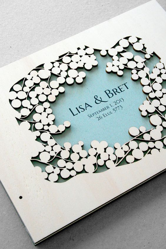 Laser Cut Products 29 - Wedding Book Cover