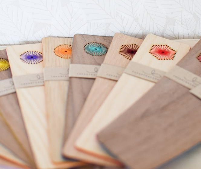 Laser Cut Products 35 - Embroidered Wood Bookmarks