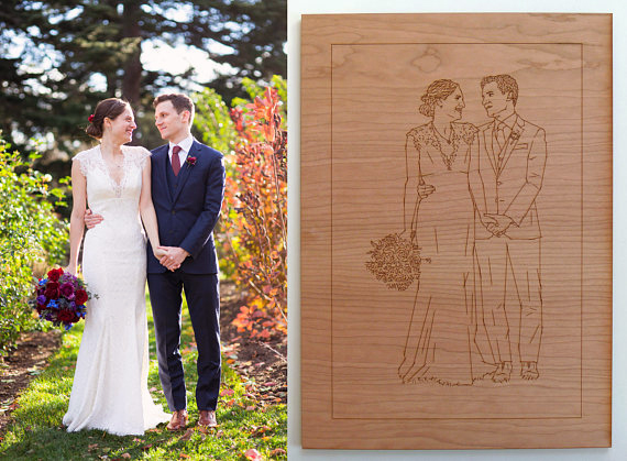 Make Your Own Coasters 4 - Nine Day Weekend Wedding Portrait