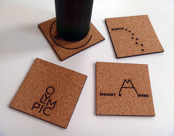 Make Your Own Coasters 6 - Nine Day Weekend Cork Coasters