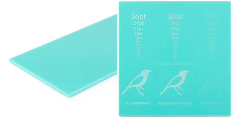 10 Turquoise Acrylic sheet