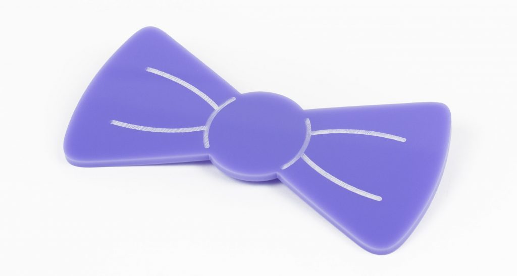 5 Purple Acrylic Sheet - Bowtie