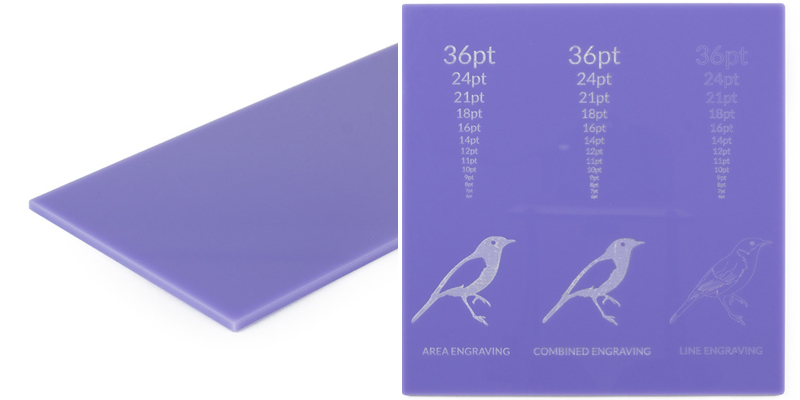 8 Purple Acrylic Sheet