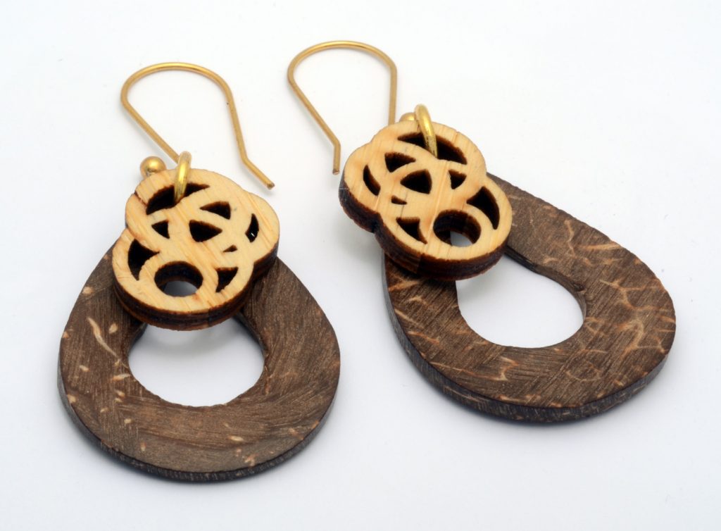 Laser Cut Wood Earrings - Artisan Find