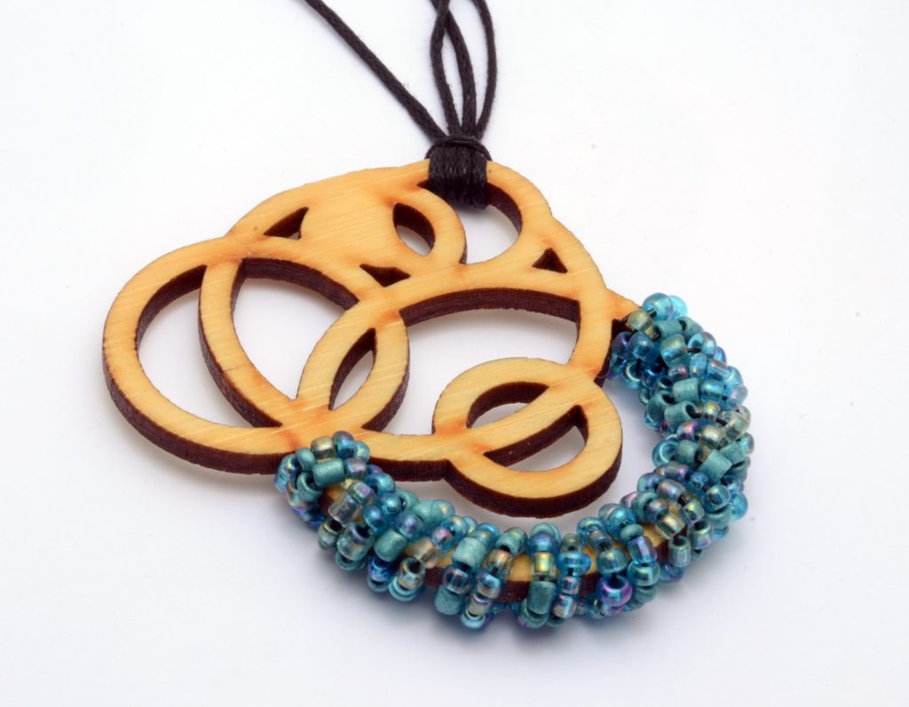 Melanie Lynn Design 4 - Unique Wooden Jewelry - Beaded Laser Cut Bamboo