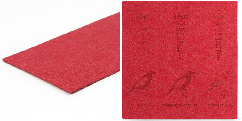 Synthetic Felt 9 - Red Sheet