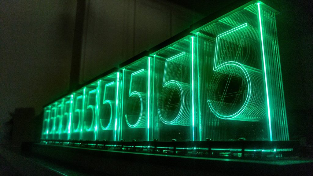 Lixie Labs LED Nixie Clock 4 - Green Numbers