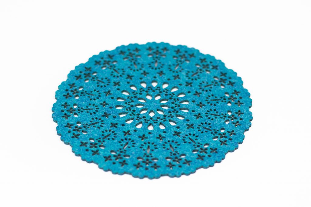 Premium Synthetic Felt 9 - Ocean Blue Coaster