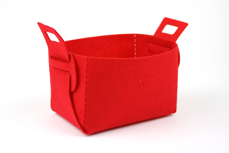 Red Synthetic Felt 5 - Bucket