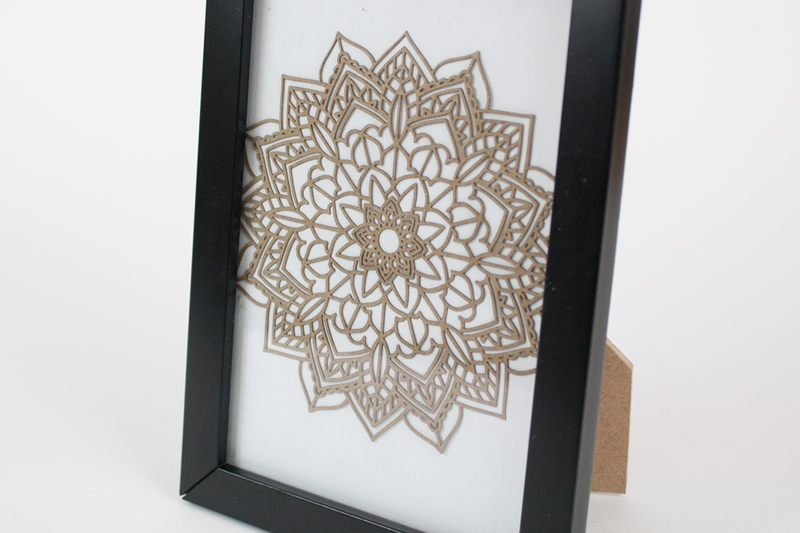 Brown Kraft Cardstock Paper 2 - Geometric Mandala