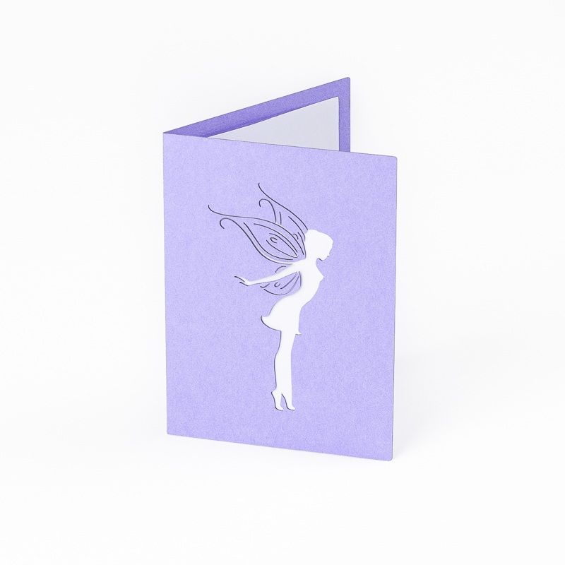 Cardstock Paper 10 - Lilac Fairy Greeting Card